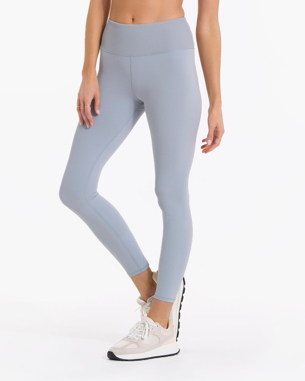 Rib Studio Legging | Light Cloud