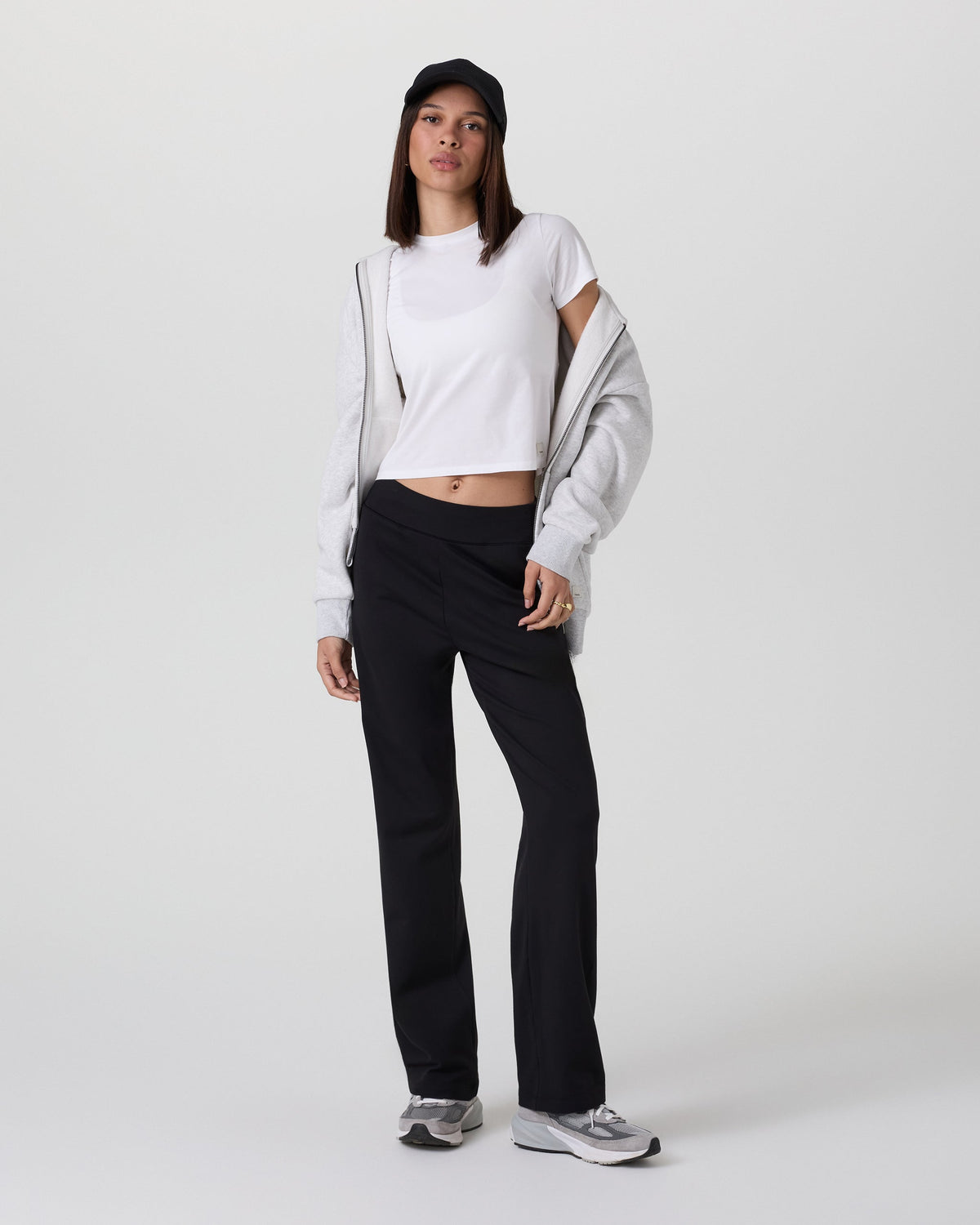 Halo Straight Leg Trouser | Solid Black