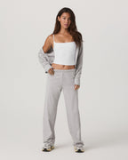 Halo Modern Straight Leg Pant-Short | Pale Grey Heather
