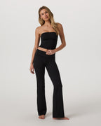 Halo Foldover Pant | Black Heather