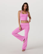Halo Foldover Pant | Azalea Pink Heather