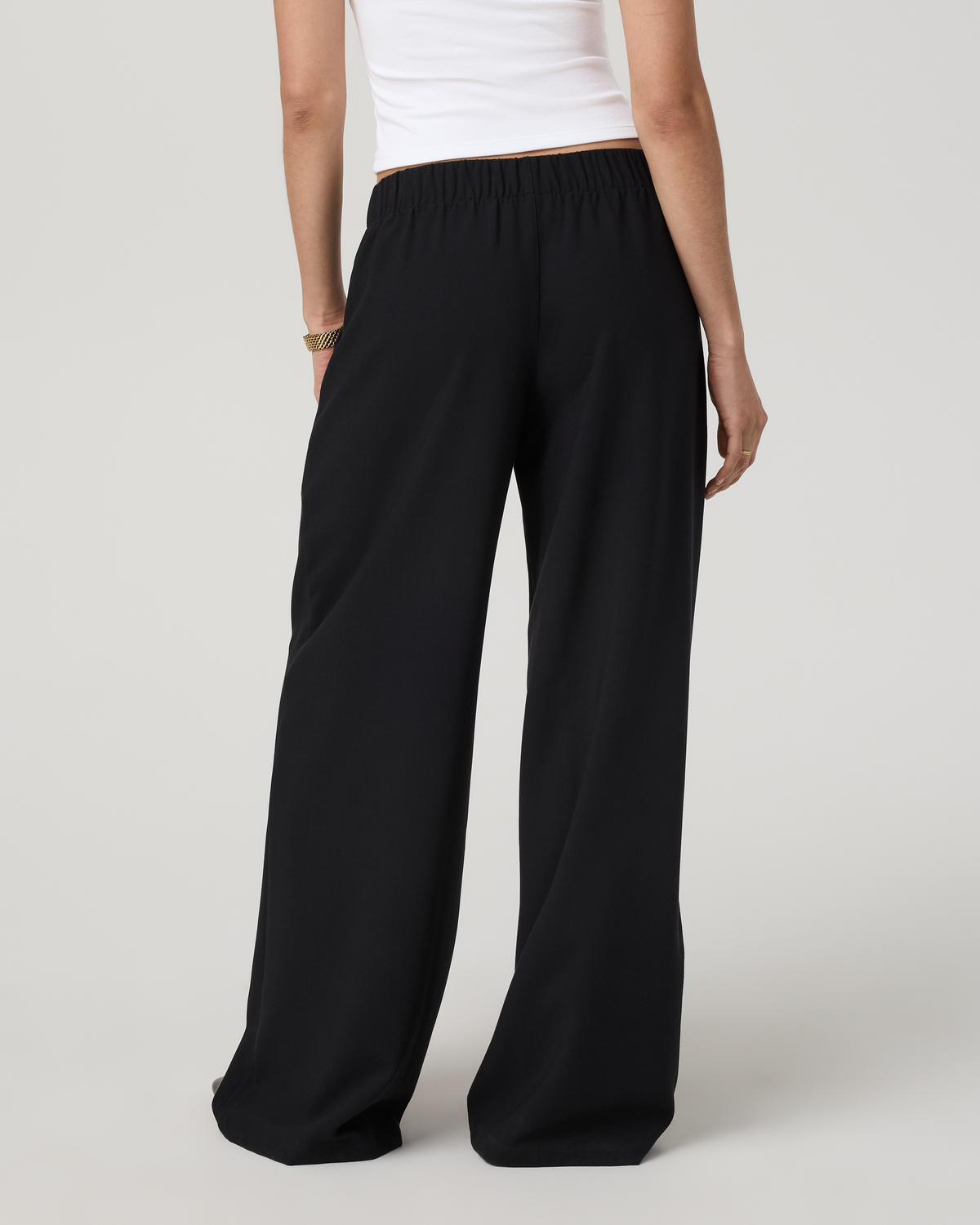 Sander Elastic Waist Trouser - Short | Black