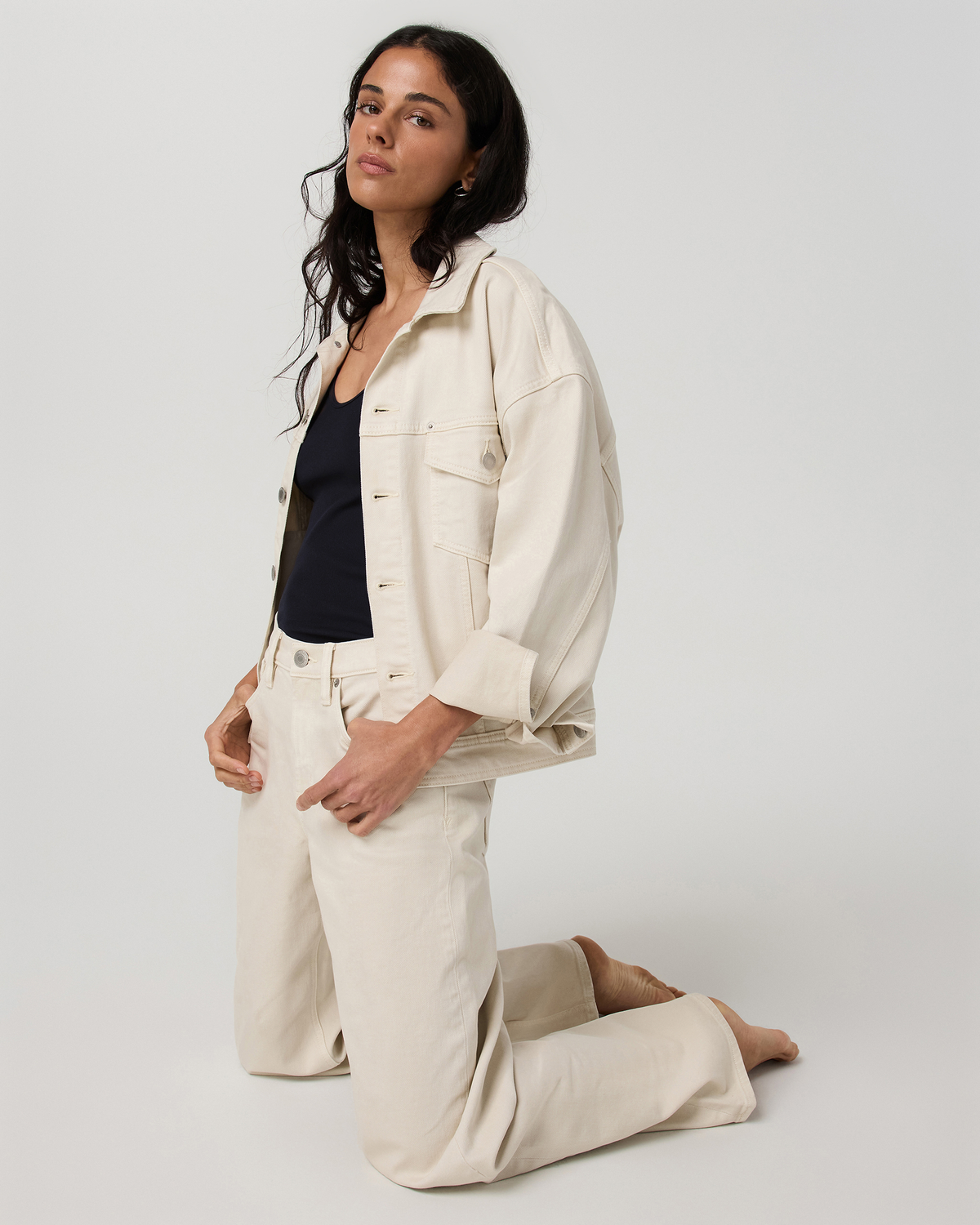 Womens Vuori Vintage Wideleg Jean 30 | Bone Denim