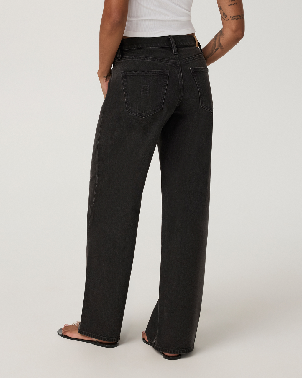 Womens Vuori Vintage Wideleg Jean | Black Wash Denim