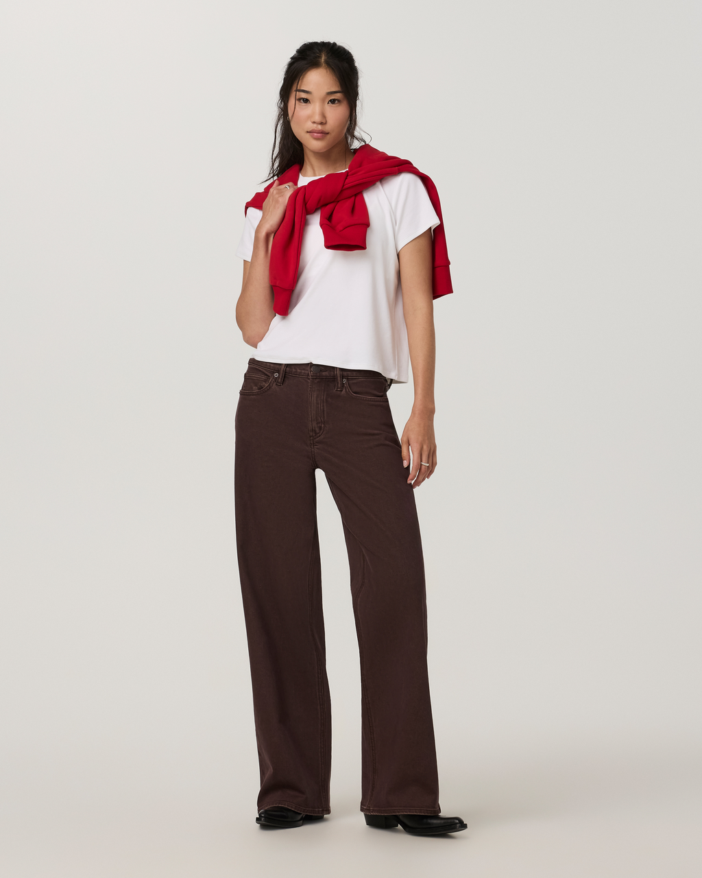 Womens Vuori Vintage Wideleg Jean | French Roast Denim