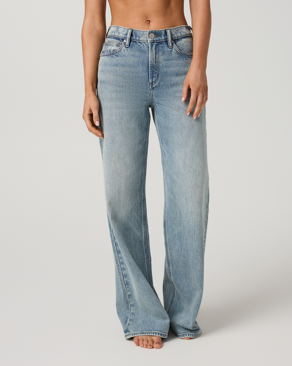 Womens Vuori Vintage Wideleg Jean 30 | Light Wash Indigo Denim