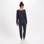 Long-Sleeve Lux Jumpsuit | Midnight Heather