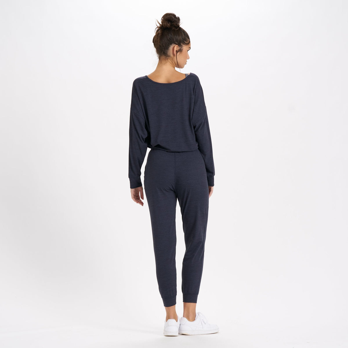 Long-Sleeve Lux Jumpsuit | Midnight Heather