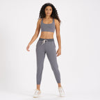 Lux Rib Performance Jogger | Heather Grey