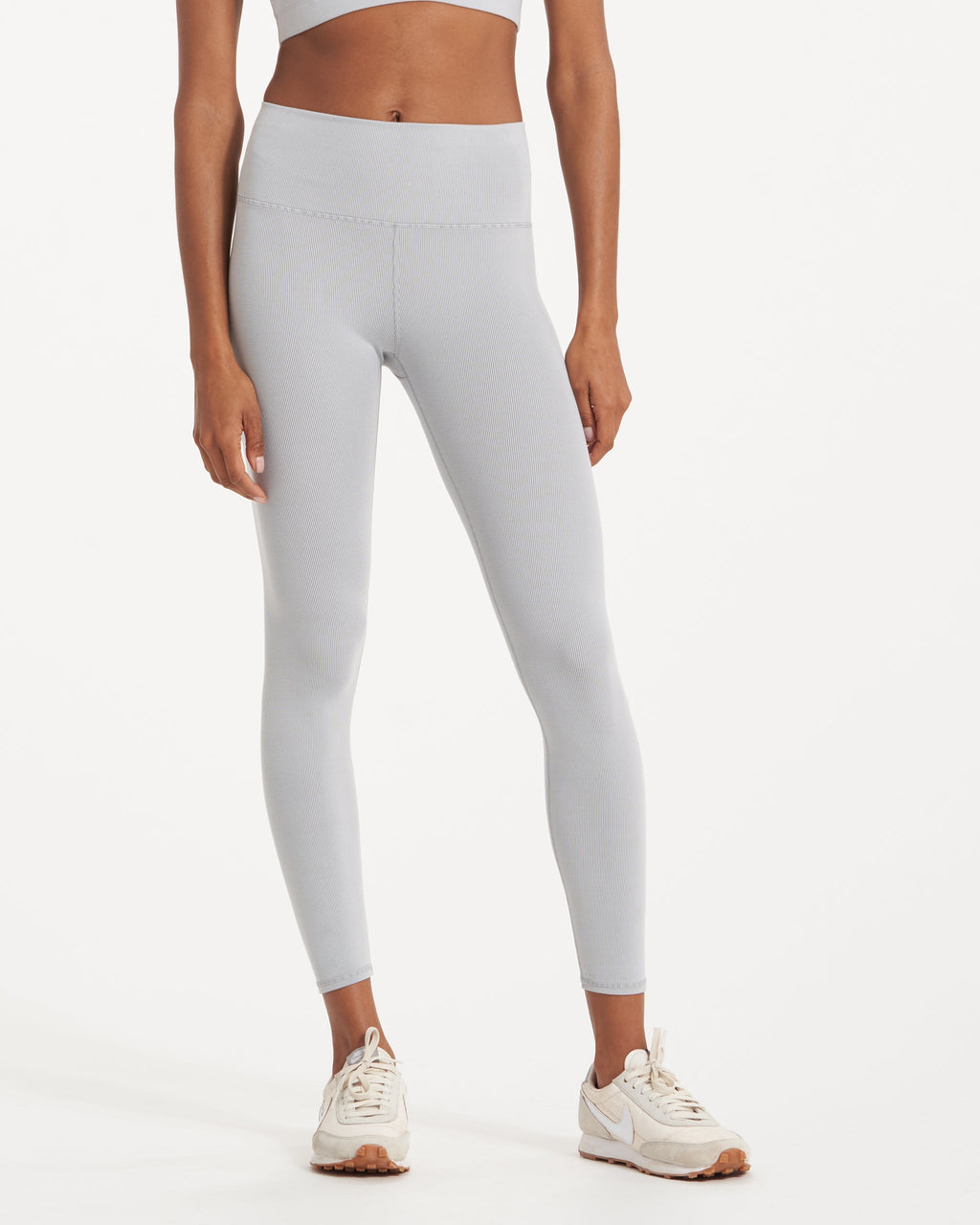 Lux Rib Studio Legging | Pale Grey Heather
