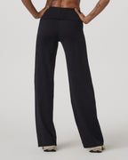 Granite Foldover Straight Leg | Black Heather