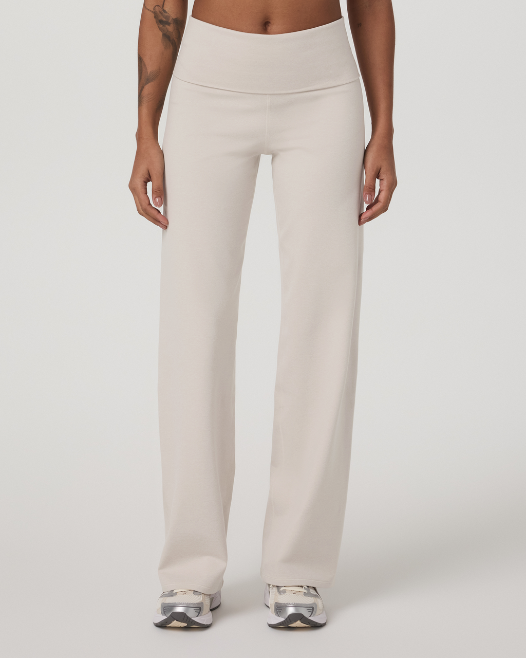 Granite Foldover Straight Leg | Oatmeal Heather