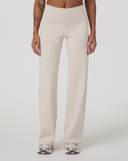 Granite Foldover Straight Leg | Oatmeal Heather