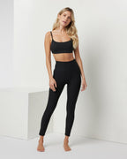 Clean Elevation Legging | Black Heather