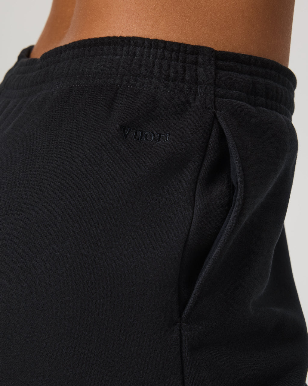 Restore Straight Leg Sweatpant-Short | Washed Black