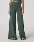 Halo Easy Wideleg Pant - Short | Agate Green