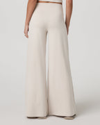 Halo Easy Wideleg Pant - Short | Ecru Heather