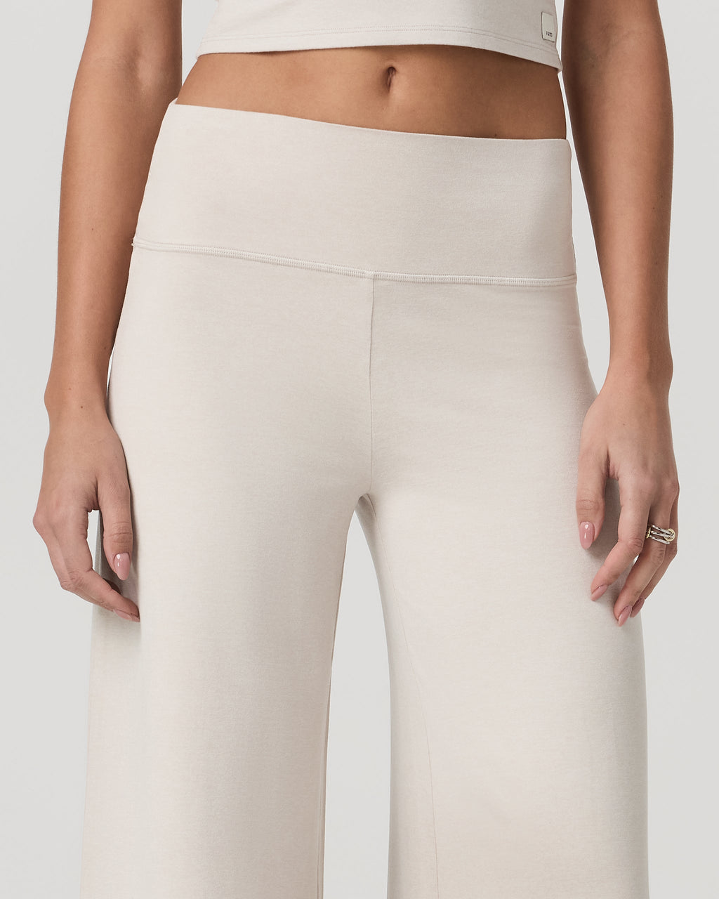 Halo Easy Wideleg Pant | Ecru Heather