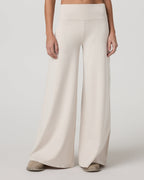Halo Easy Wideleg Pant | Ecru Heather