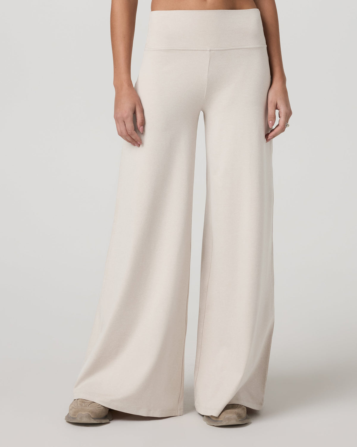 Halo Easy Wideleg Pant | Ecru Heather
