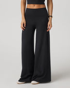 Halo Easy Wideleg Pant - Short | Solid Black