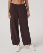 Sedona Barrel Crop Sweatpant | French Roast