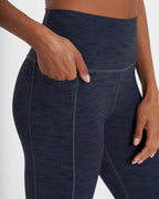 Studio Pocket Legging | Midnight Slub