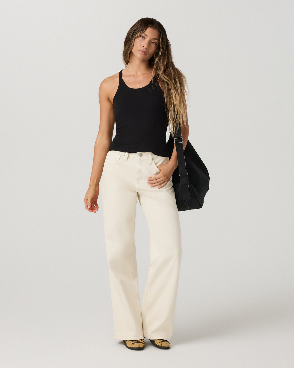 Womens Vuori Vintage Wideleg Jean | Bone Denim