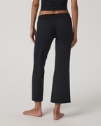 Halo Slim Flare Ankle Pant | Solid Black