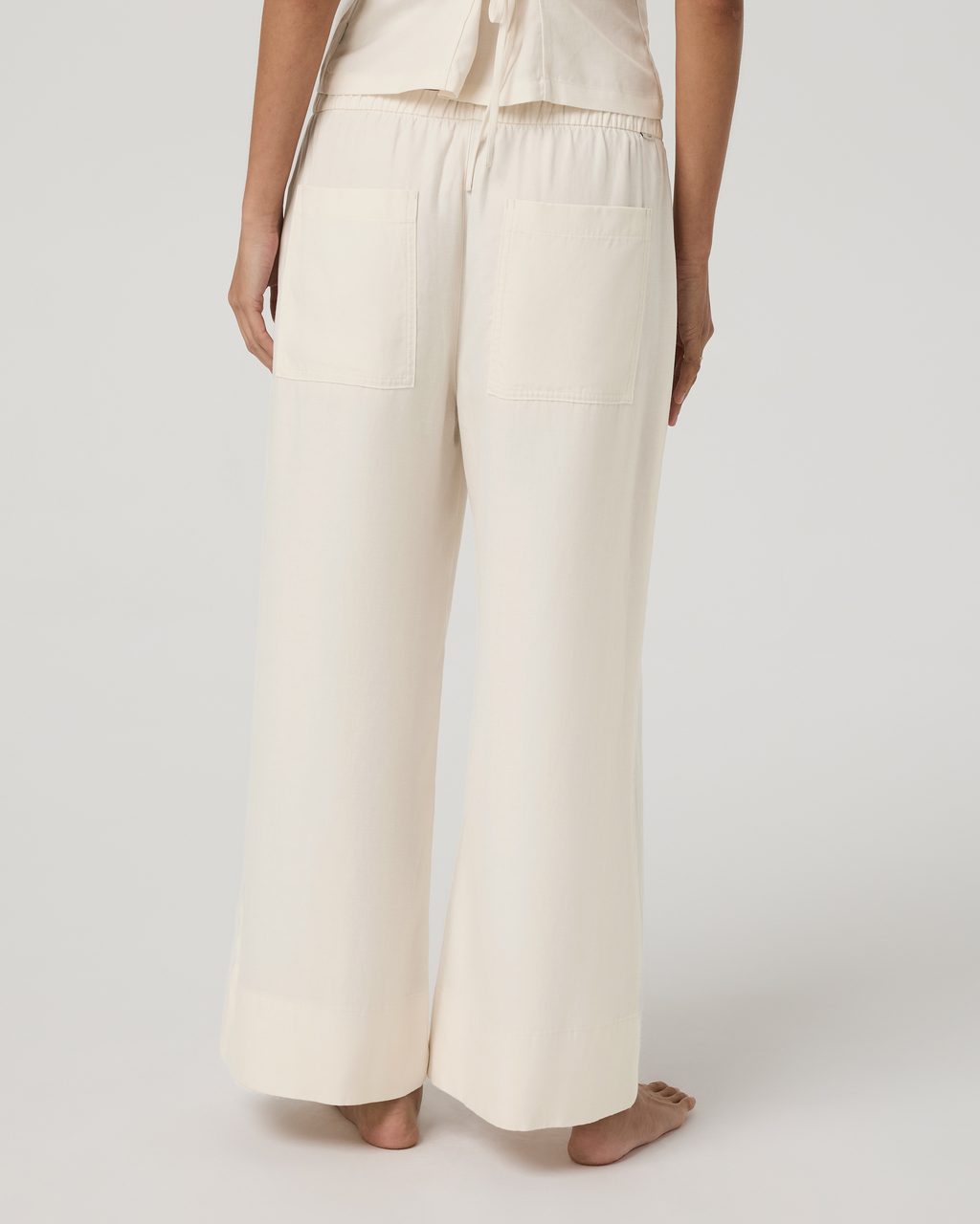 Trestles Twill Crop Wideleg Pant | Natural