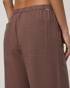 Trestles Twill Crop Wideleg Pant | Sable