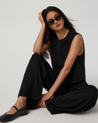 Heavyweight Cotton Easy Pant | Black