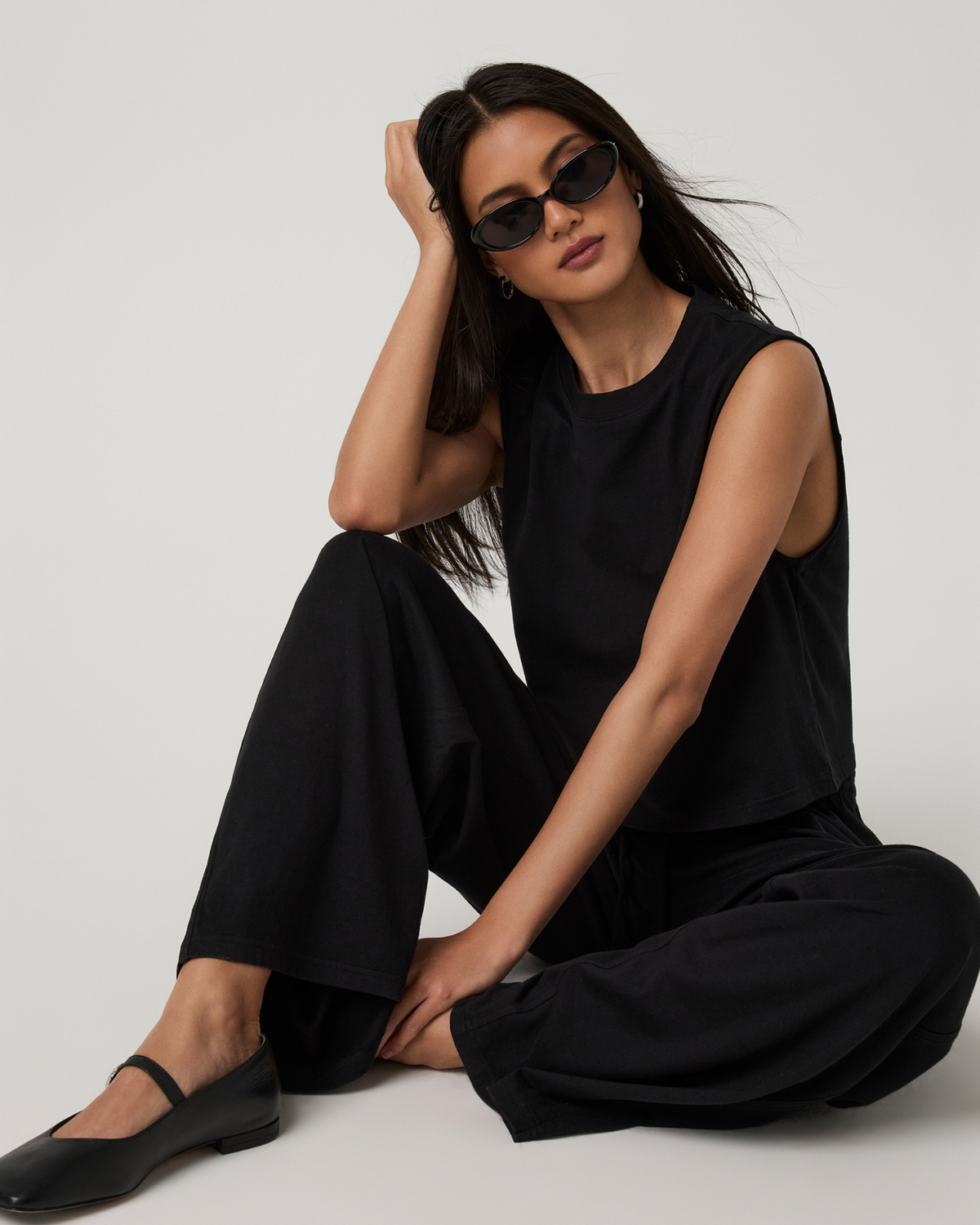 Heavyweight Cotton Easy Pant | Black