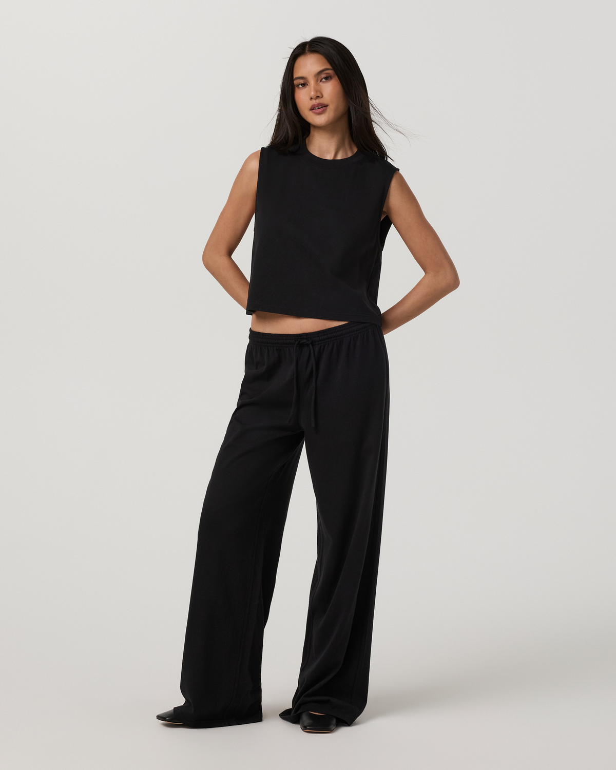 Heavyweight Cotton Easy Pant | Black