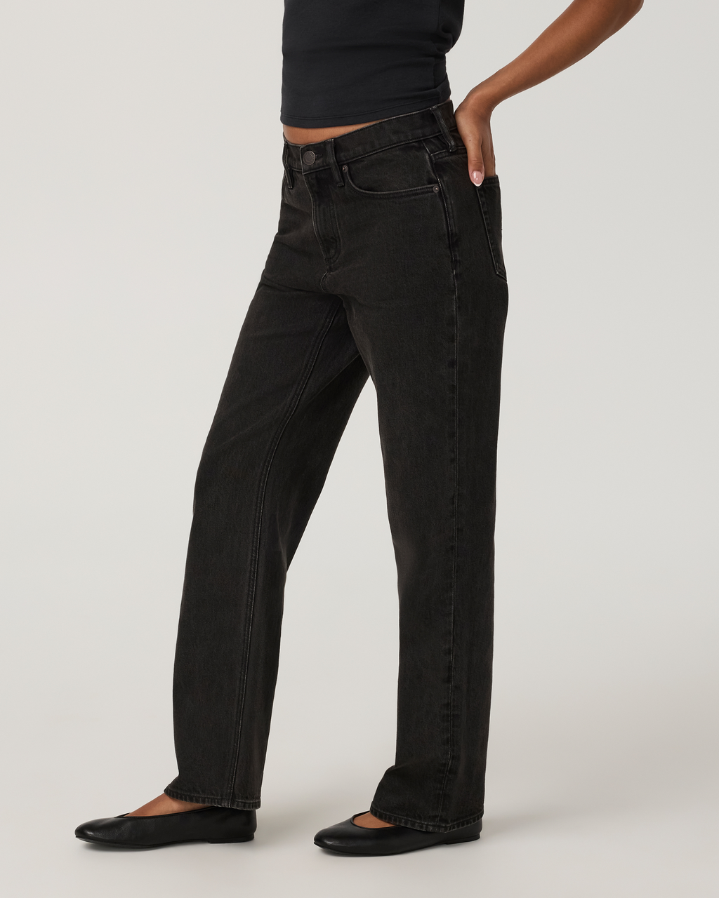 Womens Vuori Vintage Straight Leg Jean 30 | Black Wash Denim