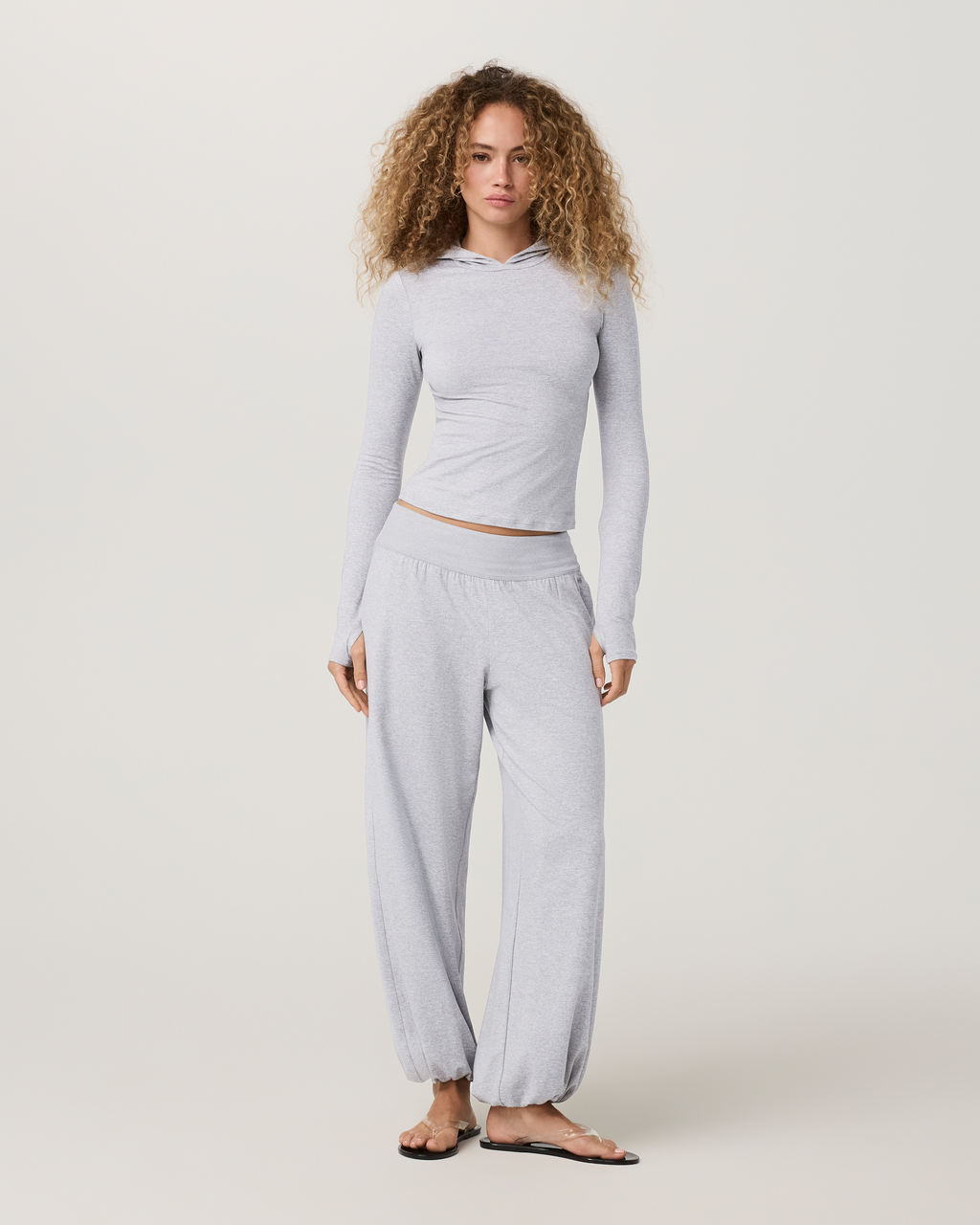 Halo Balloon Pant | Pale Grey Heather