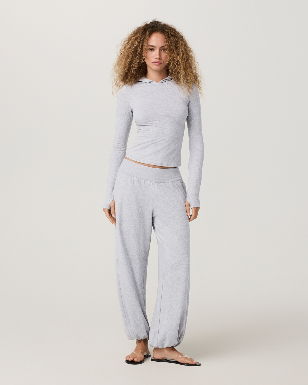 Halo Balloon Pant | Pale Grey Heather