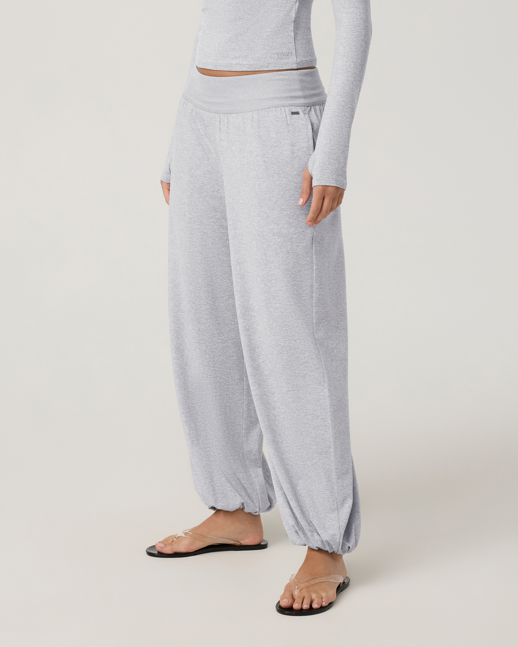 Halo Balloon Pant | Pale Grey Heather