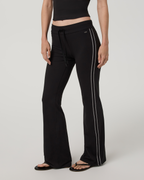 Halo Low Rise Slim Flare Retro Pant | Solid Black