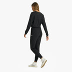 Lux Henley Jumpsuit | Black Heather