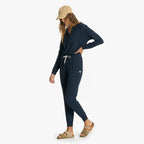 Lux Henley Jumpsuit | Ink Heather