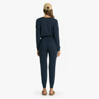 Lux Henley Jumpsuit | Ink Heather