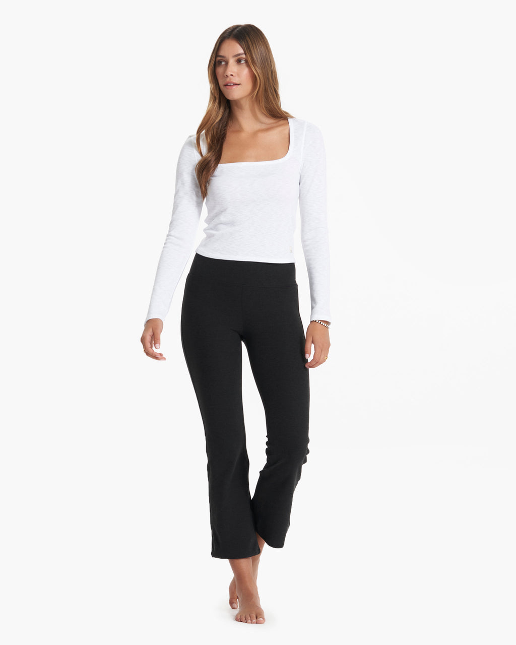 Mid Rise Elevation Slim Bootcut | Black Heather