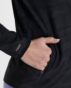 Womens Outdoor Trainer Shell | Black Camo