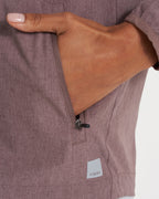 Womens Outdoor Trainer Shell | Hazel Linen Texture