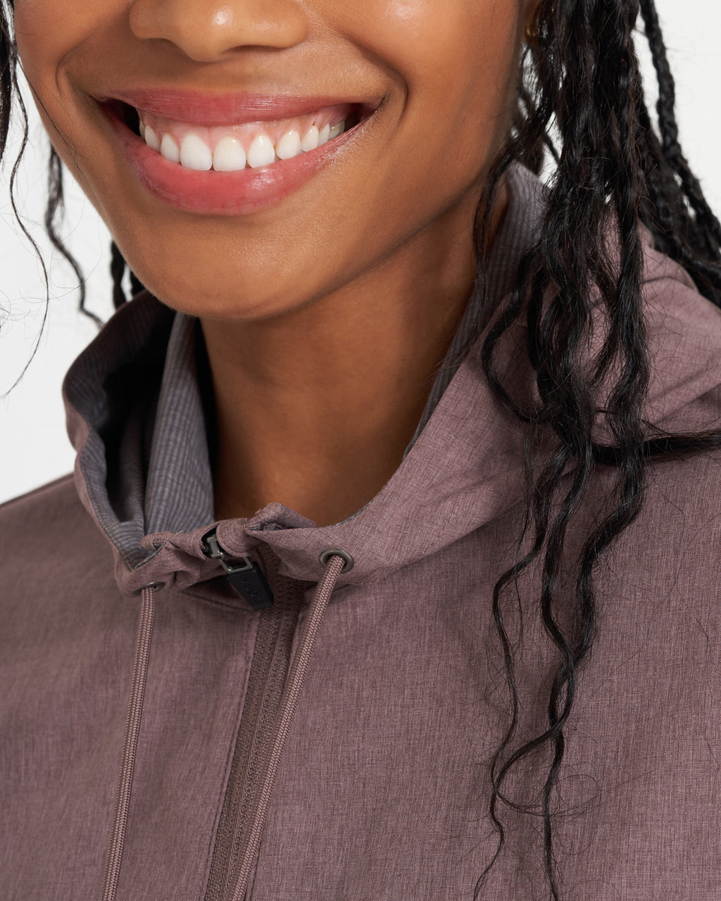 Womens Outdoor Trainer Shell | Hazel Linen Texture