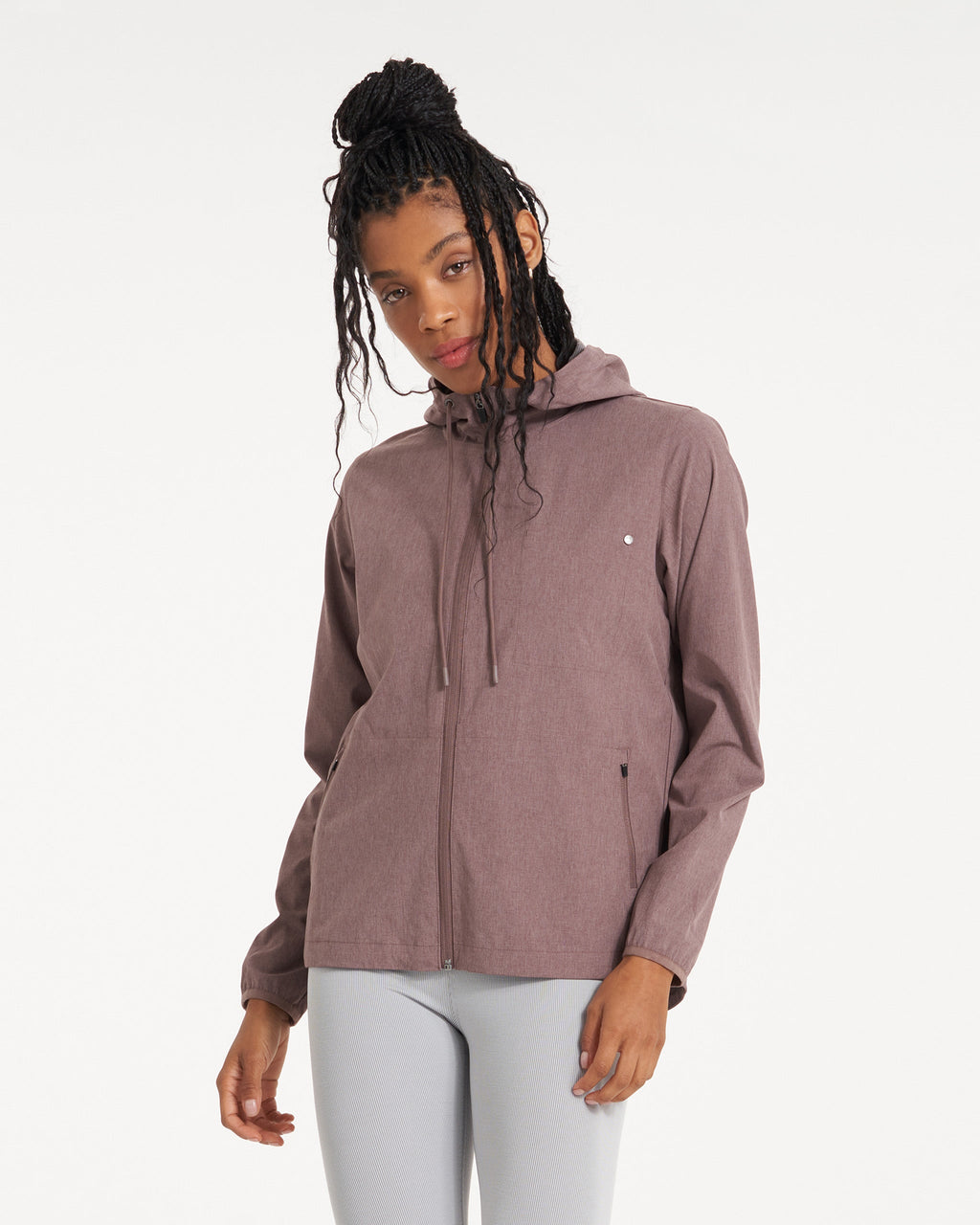 Womens Outdoor Trainer Shell | Hazel Linen Texture