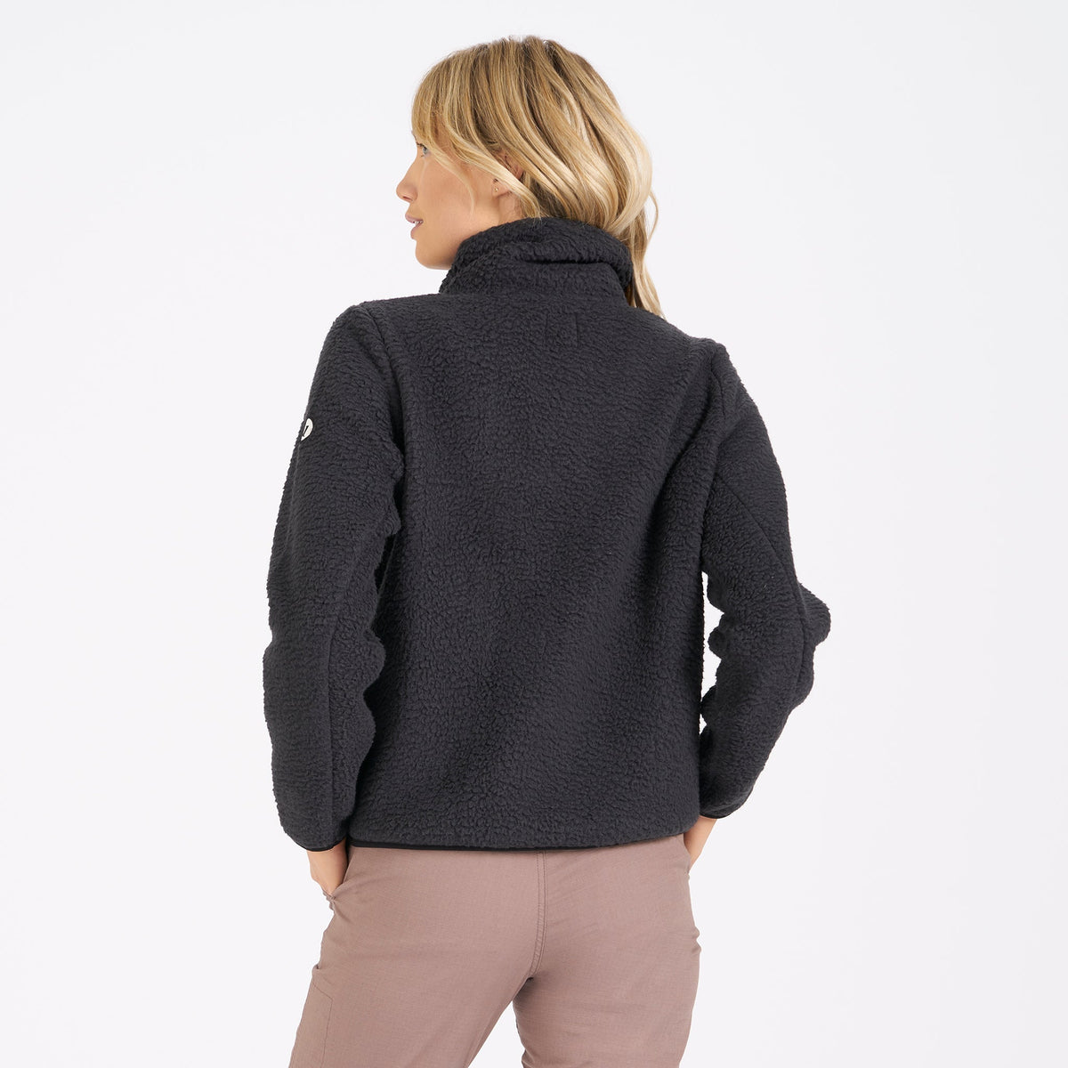 Womens Alpine Sherpa Jacket | Black