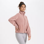 Womens Alpine Sherpa Jacket | Light Terracotta