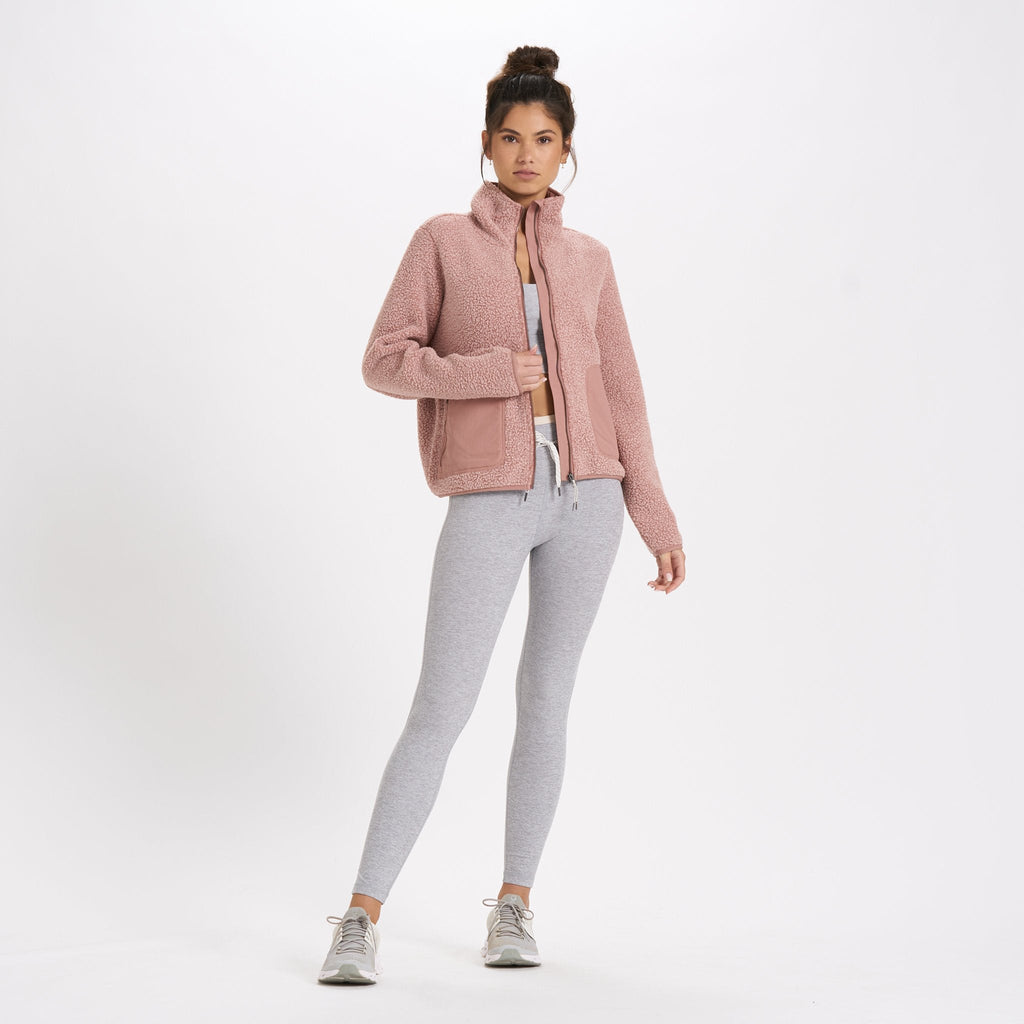Womens Alpine Sherpa Jacket | Light Terracotta